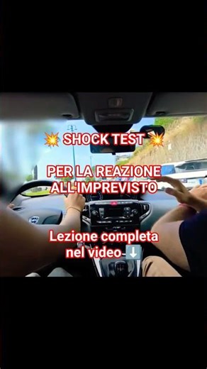 SHOCK TEST a SCUOLA GUIDA #autosvezzamento #esamepatente #tutorial #patenteb #pericolo