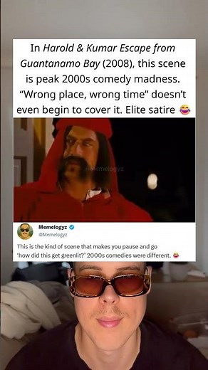 In Harold & Kumar Escape from Guantanamo Bay (2008), peak 2000s comedy chaos 😂