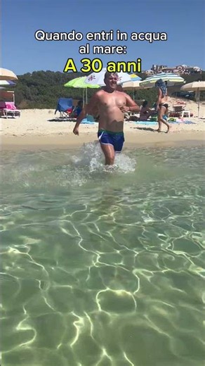 🌊 When you get into the water at 20, 30, and 40 years old 😂 #shorts