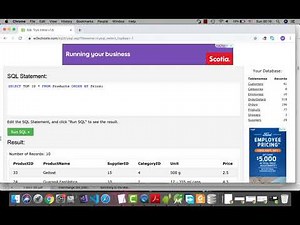 SQL - Part 3 - SELECT TOP - TOP n PERCENT - LIMIT