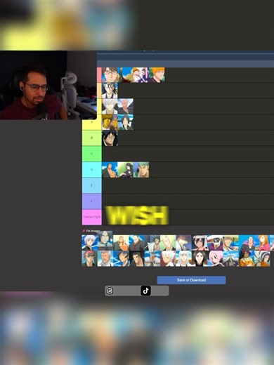 tier list personagens de bleach #brkklive #brkk #bleach #ichigo #aizen #renji #rukia