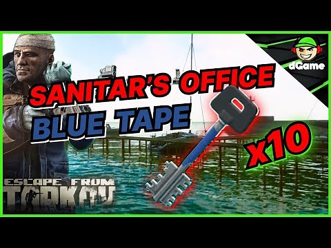 Unlocking Riches: Sanitar's Office Key with Blue Tape Loot Reveal! | Escape from Tarkov Patch 0.14