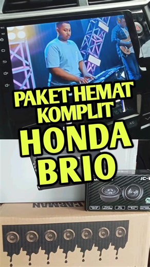 PAKET HEMAT KOMPLIT HONDA BRIO....!!! KITA PASANGKAN : -HEAD UNIT ANDROID LAYAR 9INCH TERBARU -FRAME PNP -CAMERA ATRET HD -POWER 4CHANNEL -SUBWOOFER 12INCH -BOX SUBWOOFER -2PC TWEETER DOME -KABEL AUDIO LENGKAP -FULL SETTING -FULL PEMASANGAN TOTAL harga mumer istimiwir di T2 CAR AUDIO SURABAYA yuk yg mau upgrade gass 😊✌✌✌ #paketaudiohondabrio #paketaudiomobil #audiomobil #t2caraudiosurabaya #istimiwir