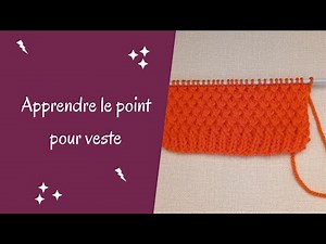 Very pretty stitch for a jacket, ideal for beginners (video 91)