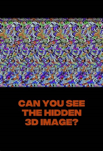Can you see the hidden 3D image? #3DStereogram #MagicEye #OpticalIllusion #HiddenImage #MindBending