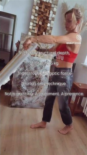 Structural Haptic 3D Mix-Media Hight Impasto Cosmic-Volcanic Expressiv Abstract ART™️