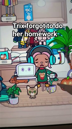 trix forgot to do her homework tocabocaworld toca boca world