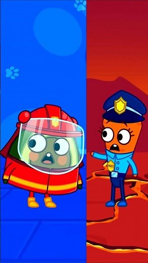 Super Heroes - Firefighter vs Policeman | Rescue Team