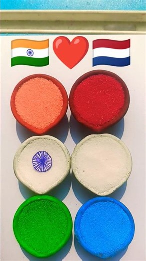 Indian Flag ❤ Netherlands Flag || Independence Day Drawing || Republic Day Drawing #short #art