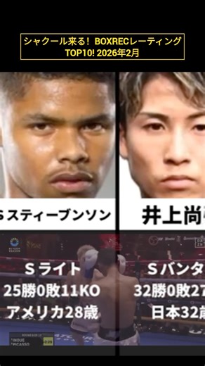 🥊 Shakur is here 👑 BOXREC Rating TOP 10! #Boxing #NaoyaInoue