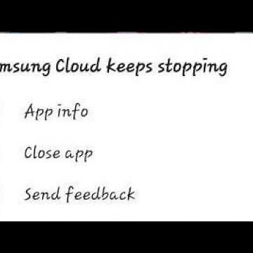 how to fix samsung cloud keeps stopping error message