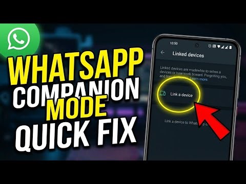 How to use WhatsApp companion mode on Android - Quick Fix