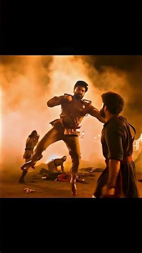 RRR | RAM CHARAN VS JR NTR | FIGHT SCENE 4K HD VIDEO