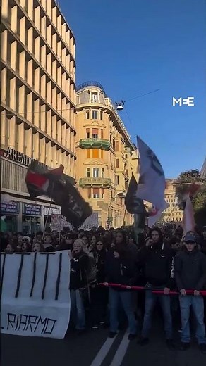 Thousands across Italy rally for Palestine