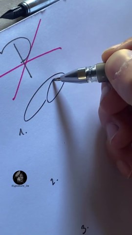 Signature by Sahr on Instagram: "How to sign the letter P?♥️"