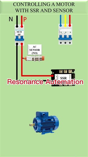 Industry Wiring motor and ssr control diagram #CircuitDiagram #polytechnicstudents