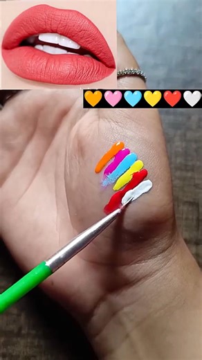 create peach shade lipstick💄😍#makeup #beauty #makeuptutorial #lipstick