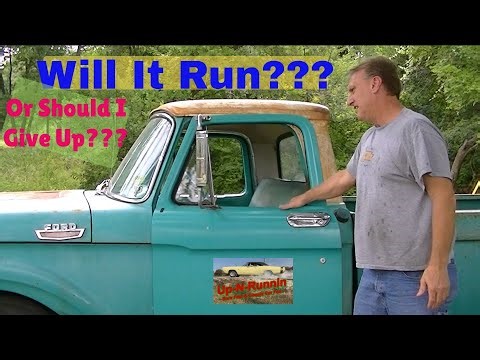 1964 Ford F100 - Should I Give Up Or Will It Run??? Someone Left It At My House!!!