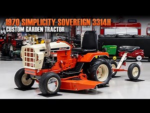 1970 Simplicity Soverign 3314H Custom Garden Tractor