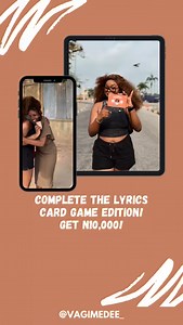 “Tramaye as how?” 😭 My Complete The Lyrics card game is officially here! 🎉 I really hope you enjoy it as much as I do. The purchase link is now in my bio. Let’s get straight into the games! 🤎 | Deborah Ogele
