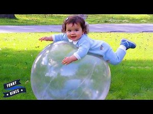 Pops Balloon! BIGGEST POP EVER! 🎈 Baby vs Giant Balloon - Funny Vines