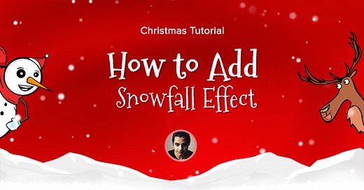 How to Create a Christmas Snow Effect in Elementor