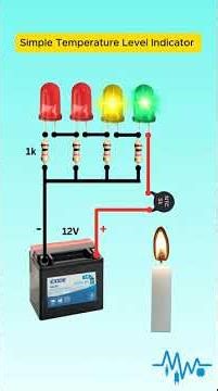 DIY Temperature Indicator Using LED | Beginner Project #arduino #automobile #techshorts