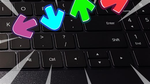 谁教你用方向键打FNF的？？？