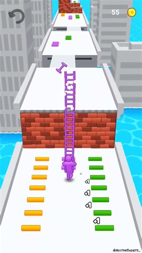 Collect Ladder Run Game Lvl.22 #gameplay #games #gaming #shorts