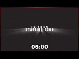 5 Minutes Countdown - Live Stream Starting Soon - No Copyright #Countdown #5minute