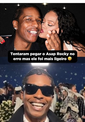 Asap Rocky no Met Gala 🥰 #asaprocky #rihanna #metgala