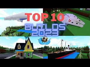 Top 10 🔨Builds of 2023⚒️ in Build a Boat for Treasure BABFT ROBLOX (best builds of 2023)