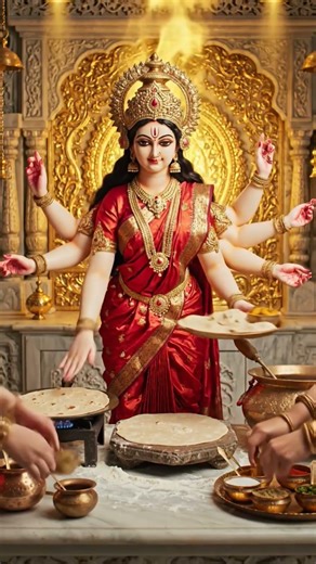 durga MAA making food 🥑🥝