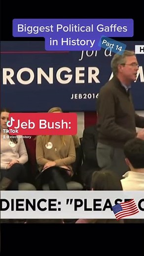 Great American Political Gaffes: Pt. 15 Jeb Bush, "Please Clap"