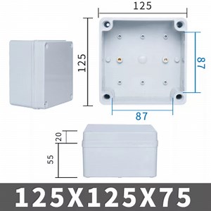 [Hot Item] Johnn AG Series ABS Plastic Waterproof Box IP67 - 125X125X75mm Electrical Junction Enclosure