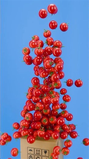 Satisfying 3D Motion Loop — Tomatoes | #asmr #loopingvideo #shorts