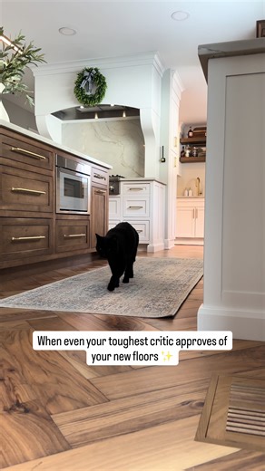 Even your toughest critic has spoken… 🐾✨ When the paws approve, you know it’s good. Featuring the Anderson Tuftex Revival Walnut collection in Sirocca 🤎 Rich tone & timeless character. Floors that pass every inspection ✨ #hardwood #homedesign #dreamhome #newfloors #homerenovation