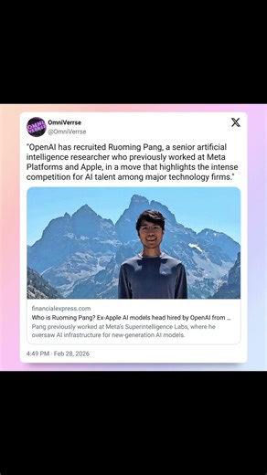 Ex-Apple AI models head hired by OpenAI