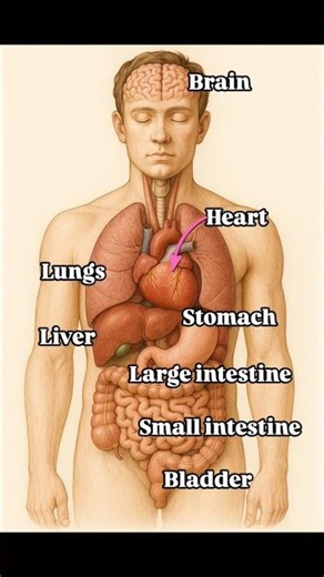Human Body Internal Organs Vocabulary 🧠💖 | Learn English Fast & Easy!
