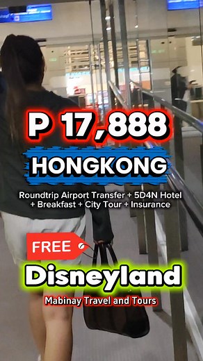 Hello HongKong Disneyland!🥰🫰 Day 1 ARRIVAL IN HONG KONG (No Meals)Arrive at Hong Kong International Airport. Proceed to the assigned meet up point then transfer to the hotel to check-in. Overnight in Hong Kong. (Standard check in time: 1500 hrs) Please take note: *Airport transfers are available only from 8:00am to 10:00pm (Hong Kong Time). *Airport transfer will only wait for 90 minutes after the given arrival flight time. Failure to show up in the designated post, pax need to go to the hotel