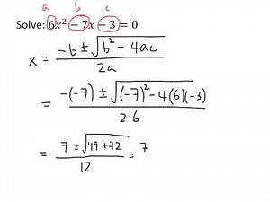 Example: The Quadratic Formula