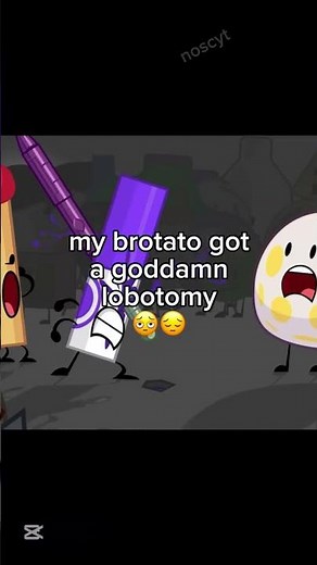 my brotato got a goddamn lobotomy 🫩😭 #gd #gd22 #bfdia23 #bfdi #lobotomydash #lobotomy #bfdia #osc