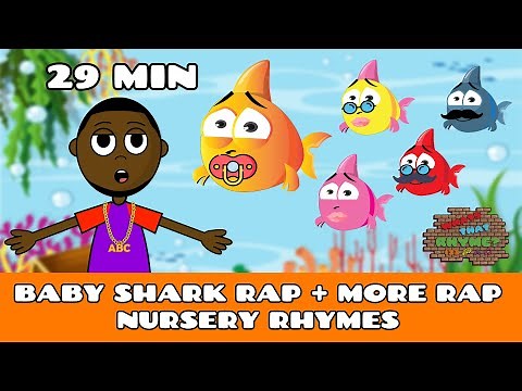 Rap Baby Shark Song + More Rap Kids Songs | Nursery Rhyme Compilation | Nursery Rhyme Remixes