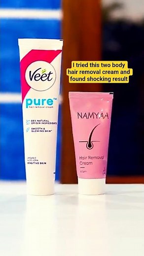 I tried Namyaa vs Veet hair removal cream & found shocking result 😲