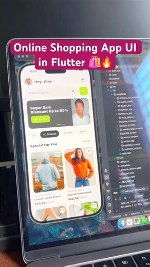 Online Shopping App UI in Flutter 🛍️🔥 Modern & Clean Design!