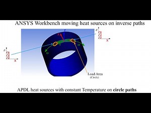 ANSYS WB APDL Code moving heat sources on inverse paths (pipe welding directed away from each other)