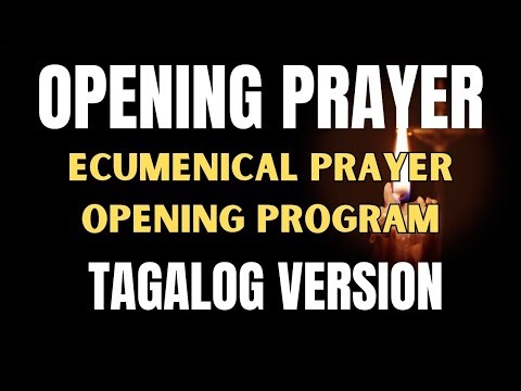 PRAYER TAGALOG 2025 I Opening Program I Ecumenical Prayer #prayer #openingprayer