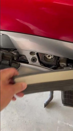 Checking your oil on a Honda PC800 motorcycle