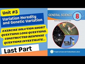 Class 8 new science book chapter 3 review exercise || Heredity and genetic variation science book