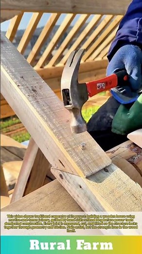 Carpentry Skills: Building a Wooden House with Mortise & Tenon Joints Nailing & Joining Techniques